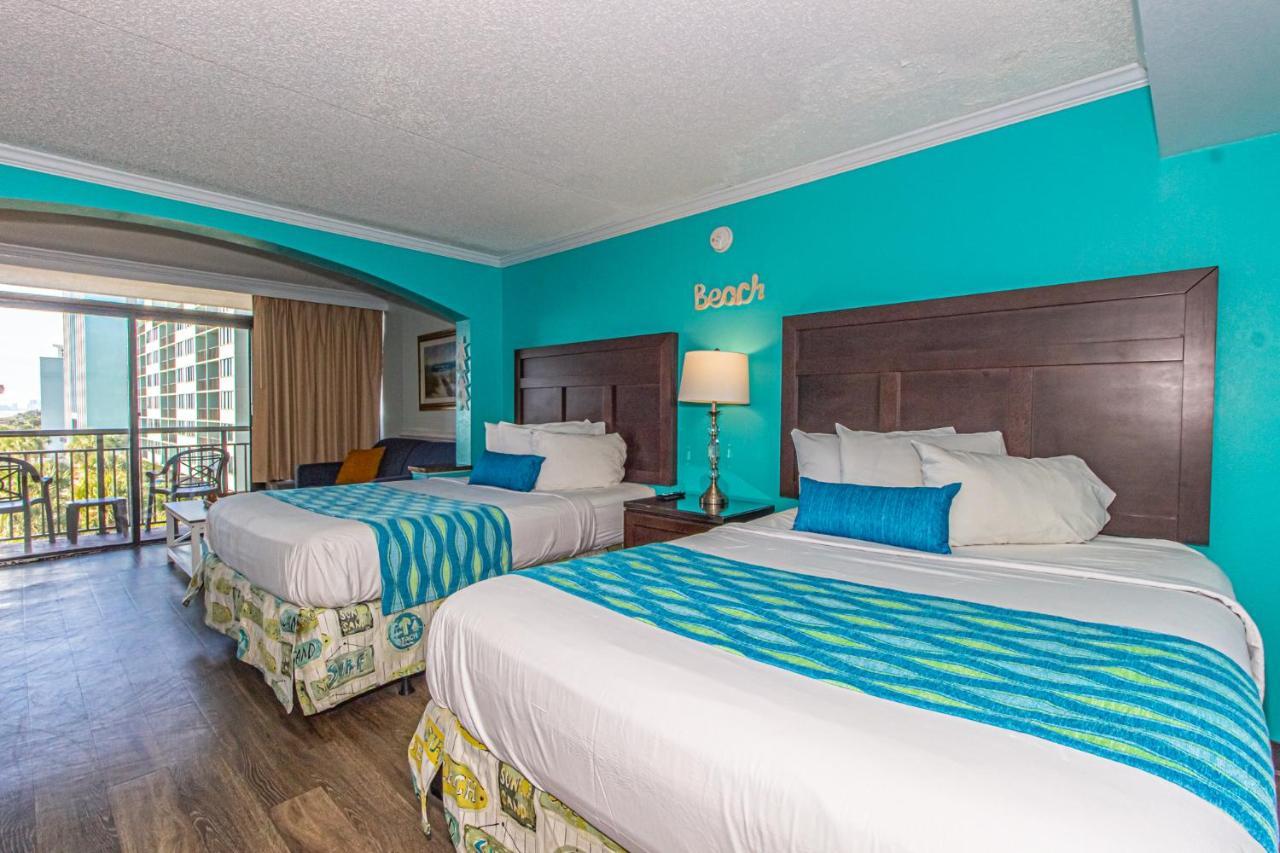 Oversized Ocean View Queen Suite With Beautiful Fireplace And Accents - Sleeps 4 Guests! Myrtle Beach Bagian luar foto