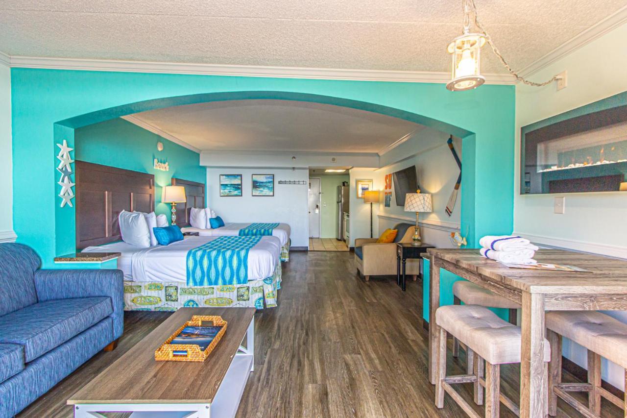 Oversized Ocean View Queen Suite With Beautiful Fireplace And Accents - Sleeps 4 Guests! Myrtle Beach Bagian luar foto