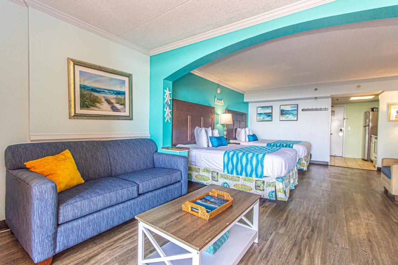 Oversized Ocean View Queen Suite With Beautiful Fireplace And Accents - Sleeps 4 Guests! Myrtle Beach Bagian luar foto