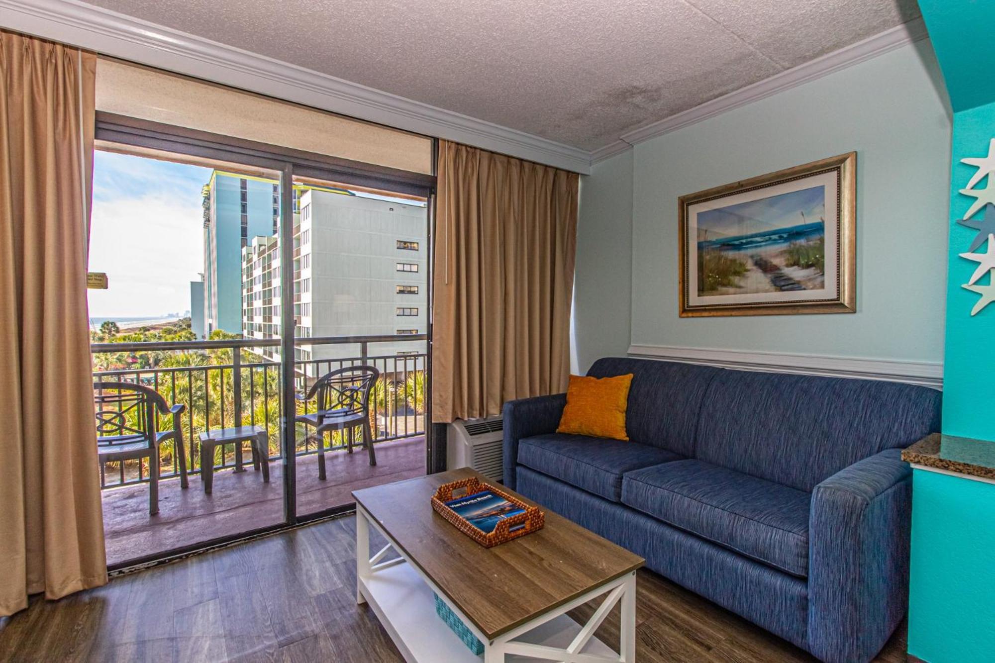 Oversized Ocean View Queen Suite With Beautiful Fireplace And Accents - Sleeps 4 Guests! Myrtle Beach Ruang foto
