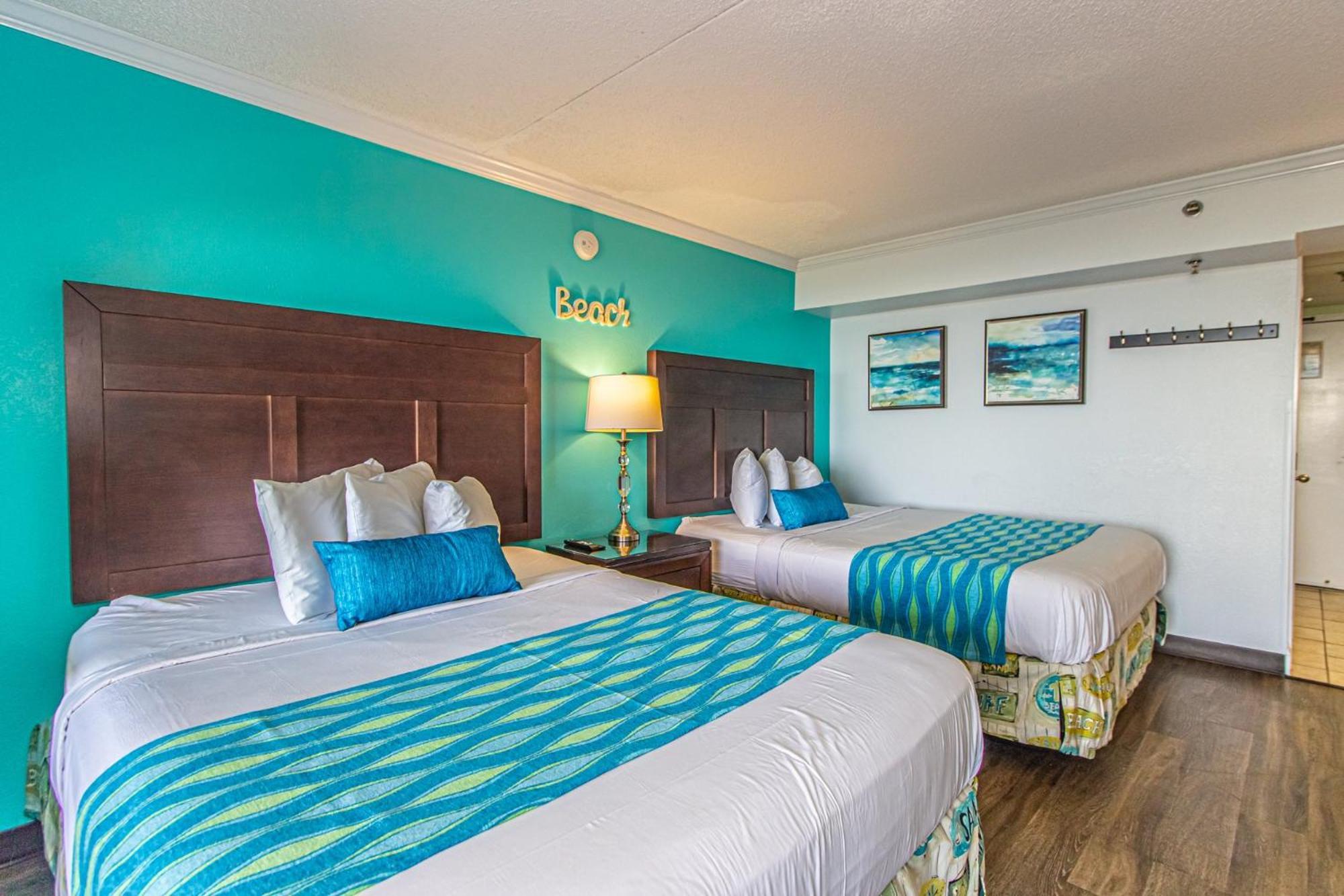 Oversized Ocean View Queen Suite With Beautiful Fireplace And Accents - Sleeps 4 Guests! Myrtle Beach Ruang foto